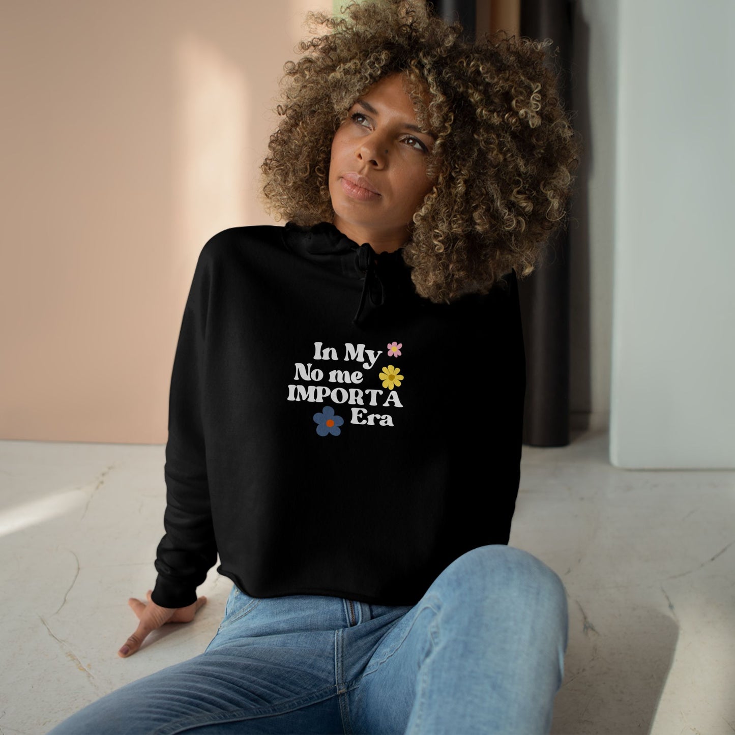 “No Me Importa Era” Crop Hoodie