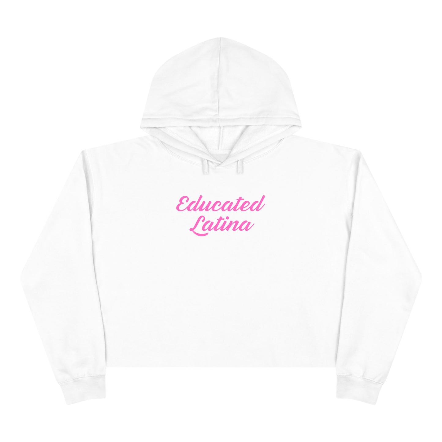 “Educated Latina” Crop Hoodie