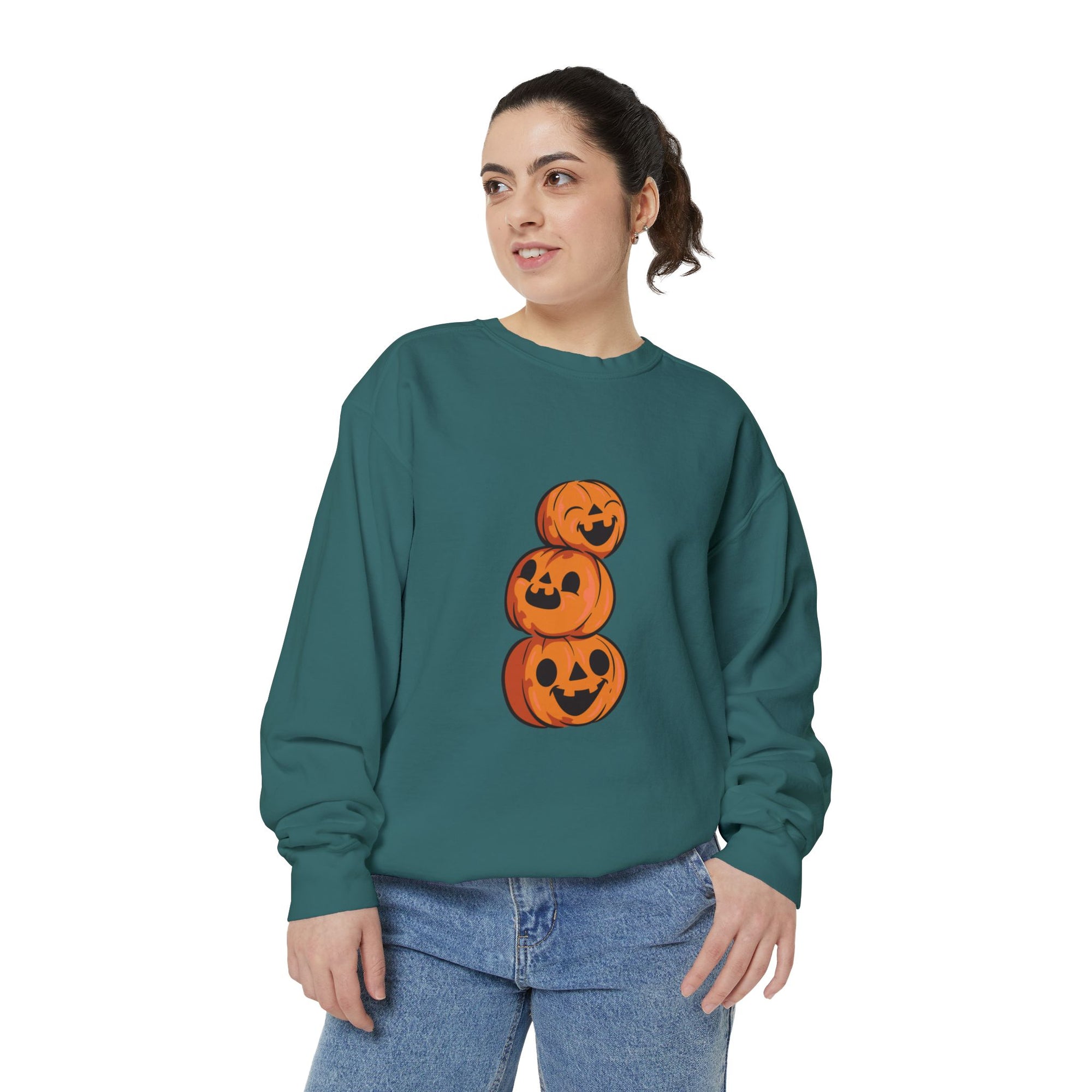 Triple Pumpkin Delight Women's Sweatshirt