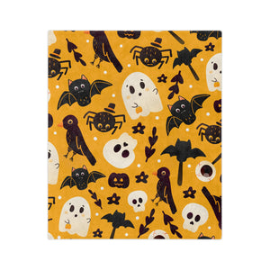 Spooky Skulls Fleece Blanket