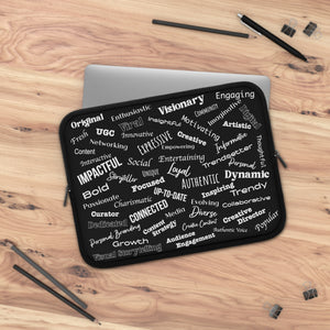 Dark Expressive Laptop Sleeve