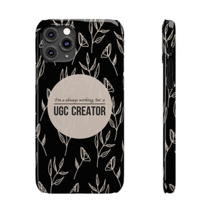 Funda para teléfono con diseño floral "UGC Creator"