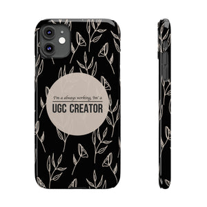 Funda para teléfono con diseño floral "UGC Creator"