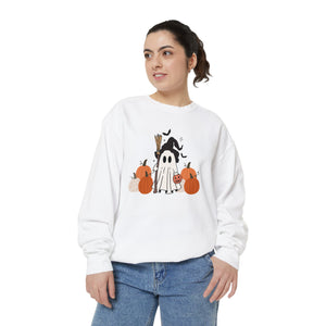 Ghostly Pumpkins Garment-Dyed Sweatshirt