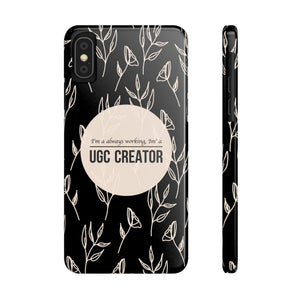 Funda para teléfono con diseño floral "UGC Creator"