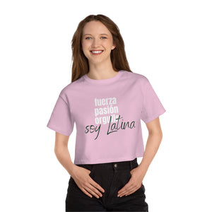 Champion Women's Cropped T-Shirt "Soy Latina"