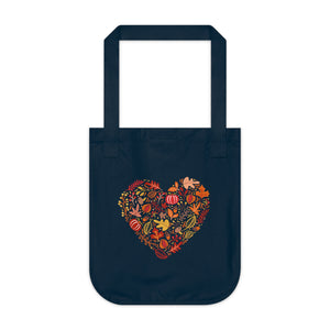 Heart of Autumn Organic Tote