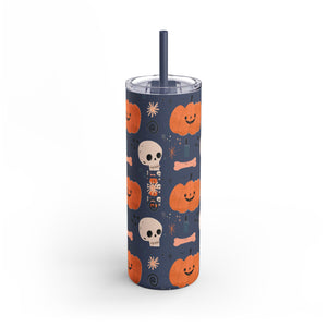 Skulls & Pumpkins Halloween Tumbler - 20oz