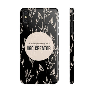 Funda para teléfono con diseño floral "UGC Creator"