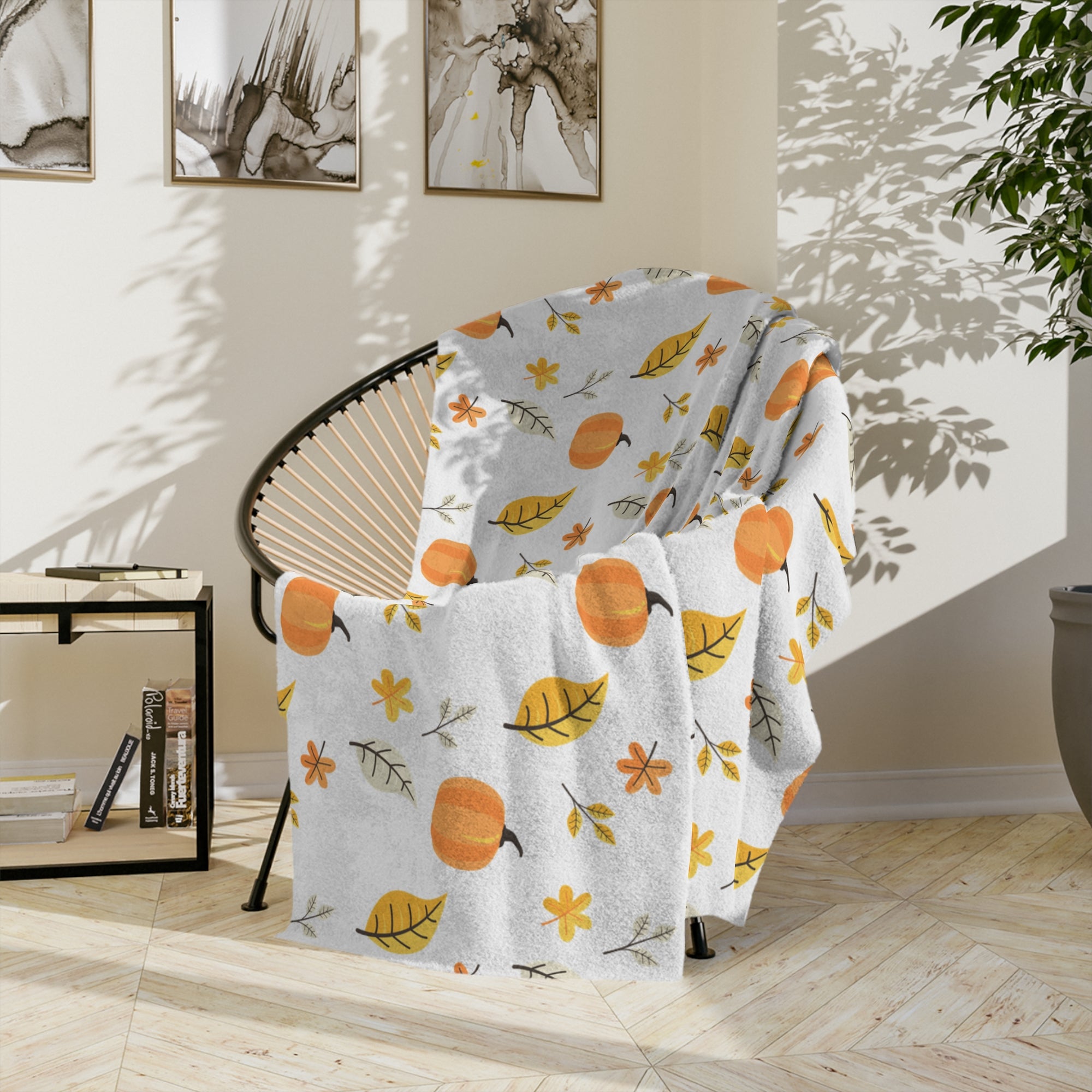 Pumpkin Harvest Fleece Blanket