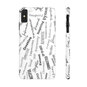 Funda para teléfono con palabras inspiradoras