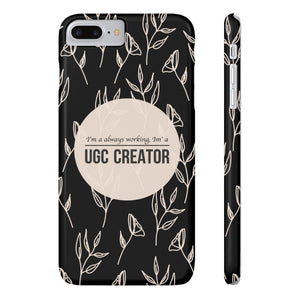 Funda para teléfono con diseño floral "UGC Creator"