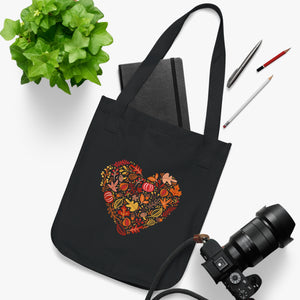 Heart of Autumn Organic Tote