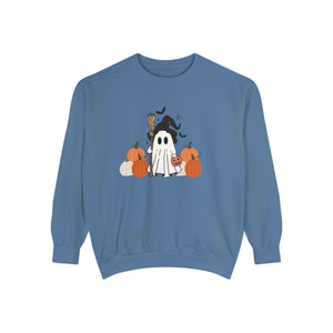 Ghostly Pumpkins Garment-Dyed Sweatshirt