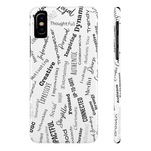 Funda para teléfono con palabras inspiradoras