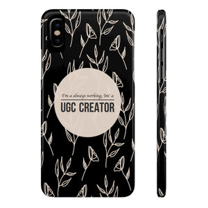 Funda para teléfono con diseño floral "UGC Creator"