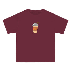 Camiseta con café con leche y especias de calabaza