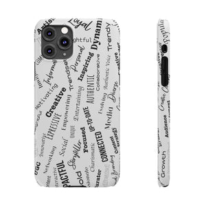 Funda para teléfono con palabras inspiradoras