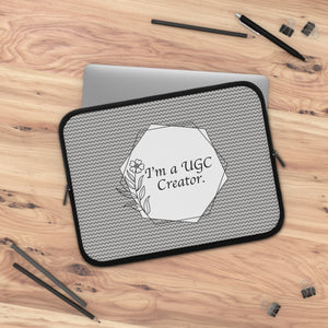 Blossom I'm A UGC Creator Laptop Sleeve