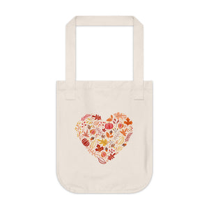 Heart of Autumn Organic Tote