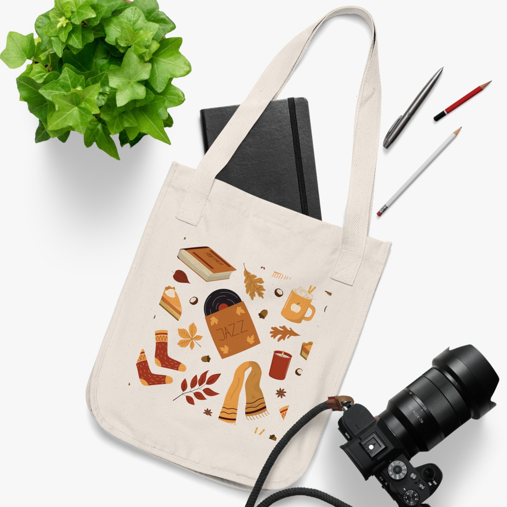 Cozy Autumn Vibes Organic Tote