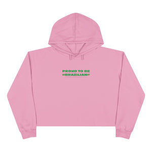 Sudadera corta con capucha — Edición Orgullo brasileño — LatinaVibe