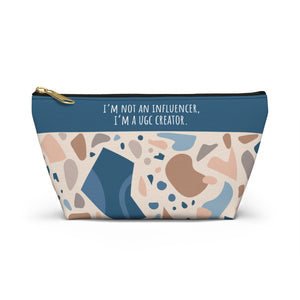 I'm Not An Influencer T-Bottom Cosmetics Pouch