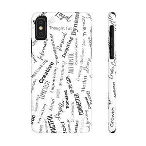 Funda para teléfono con palabras inspiradoras