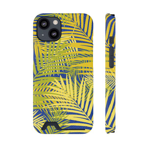 Funda para teléfono tropical con tarjetero