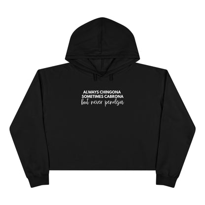 "Always Chingona" Crop Hoodie
