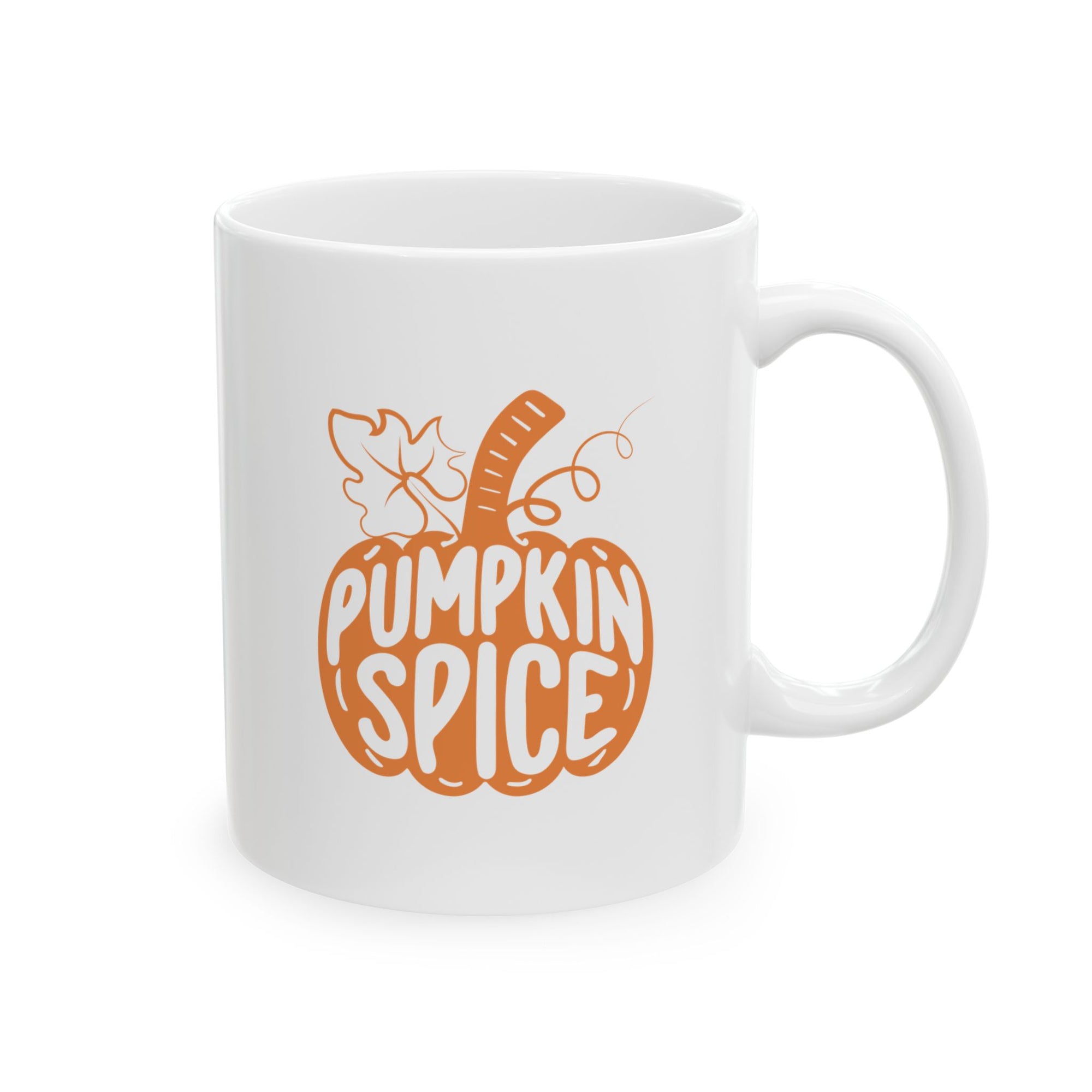 Taza de café con especias de calabaza