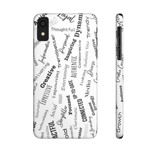 Funda para teléfono con palabras inspiradoras