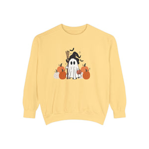 Ghostly Pumpkins Garment-Dyed Sweatshirt