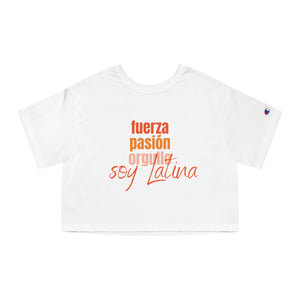 Champion Women's Cropped T-Shirt "Soy Latina"