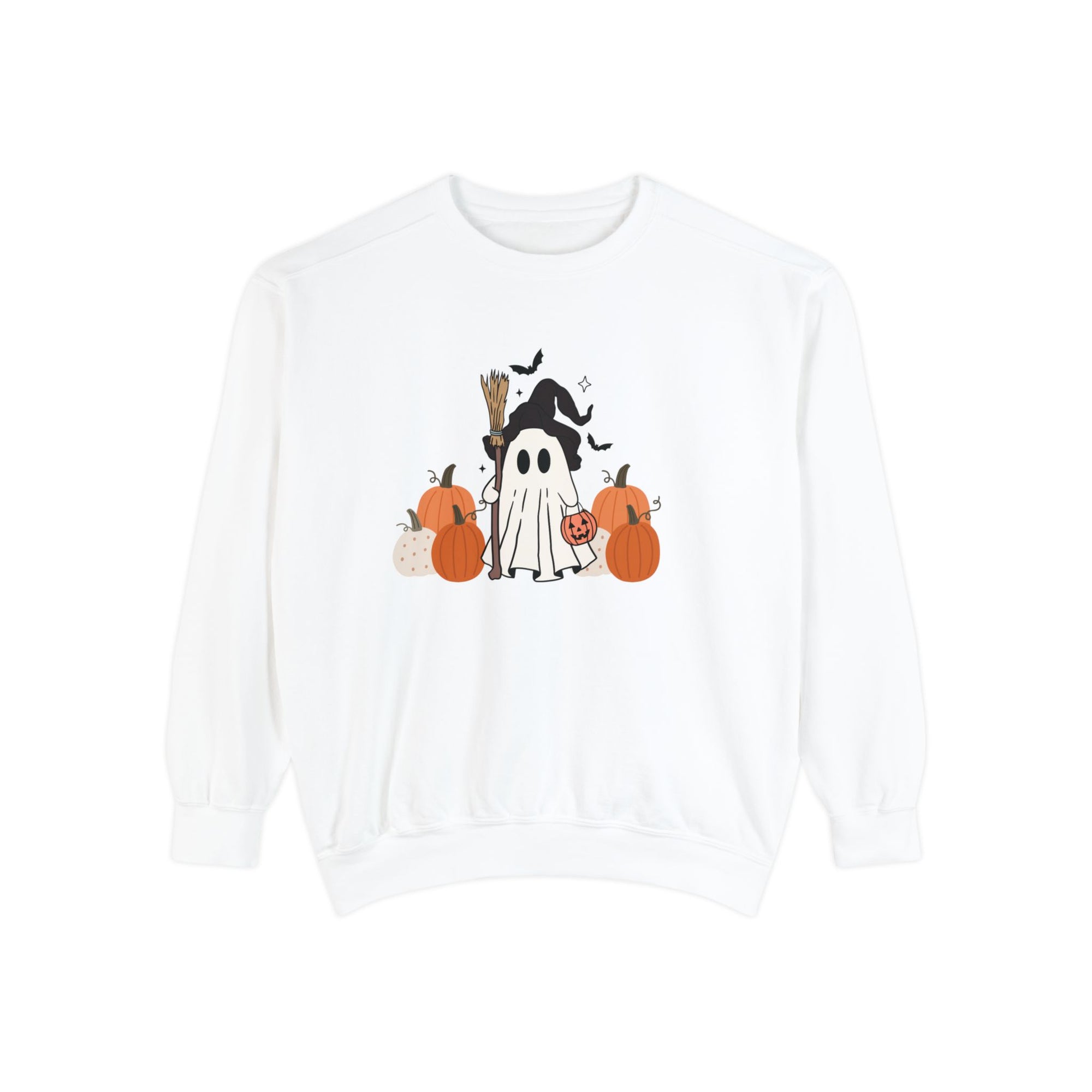 Ghostly Pumpkins Garment-Dyed Sweatshirt