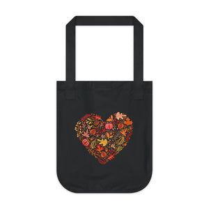 Heart of Autumn Organic Tote