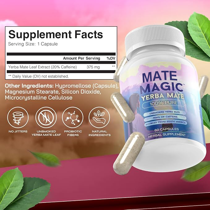 Yerba Mate Capsules 60pc