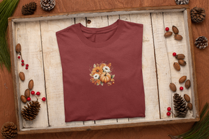 Floral Owl Charm Women's T-Shirt