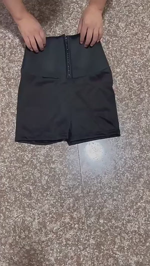 Pantalones de sauna de neopreno de cintura alta para mujer